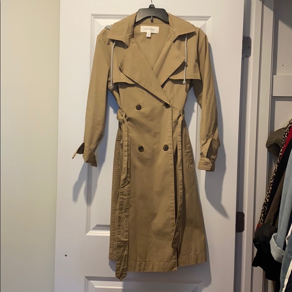 POPSUGAR Hooded Trench Coat *** never worn ***